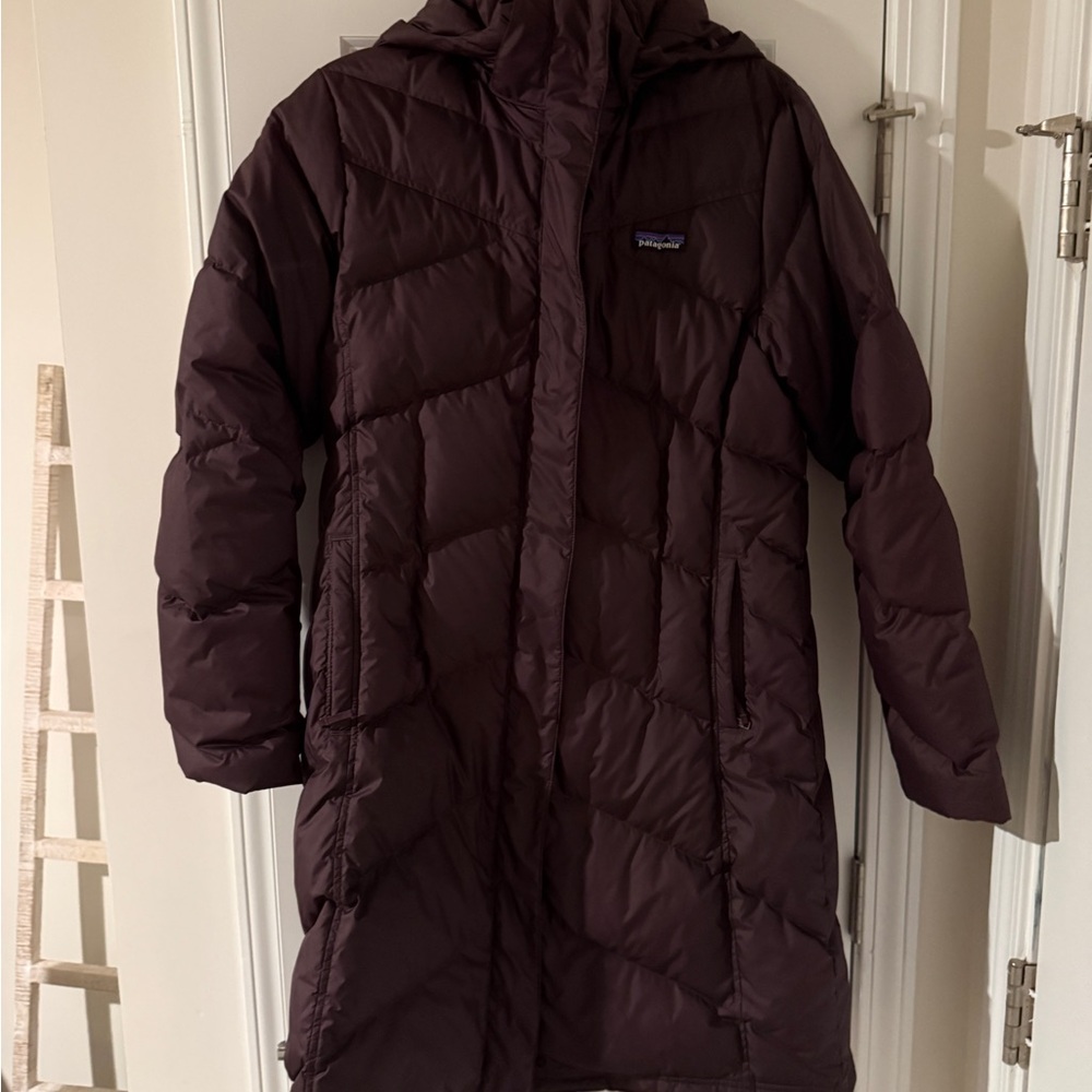 NWT Patagonia Women's Down With It Parka Coat - Obsidian Plum Size Large